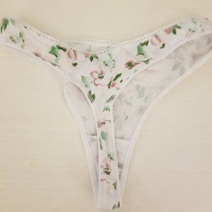 White Flower Thong